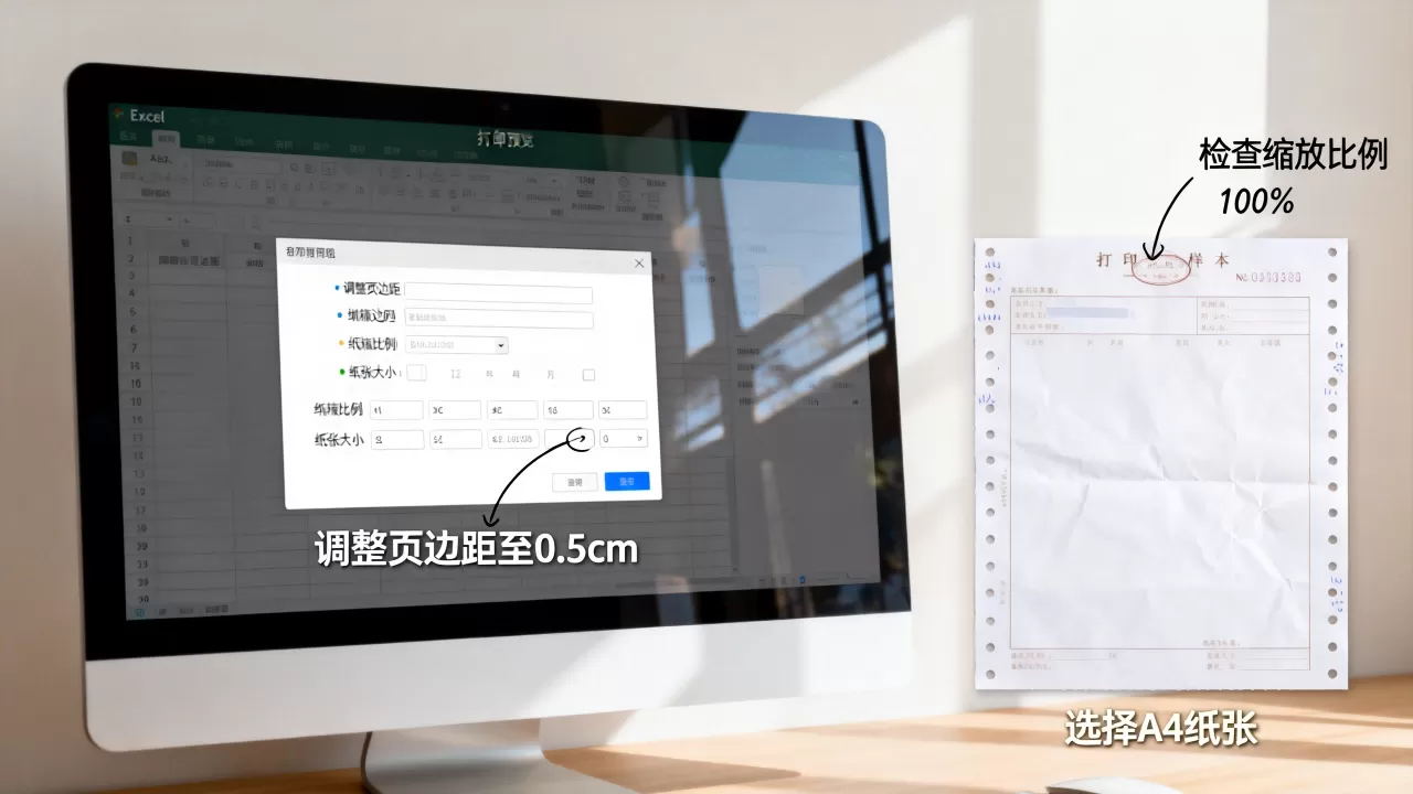 Excel打印单据总错位怎么解决？excel打印单据设置方法
