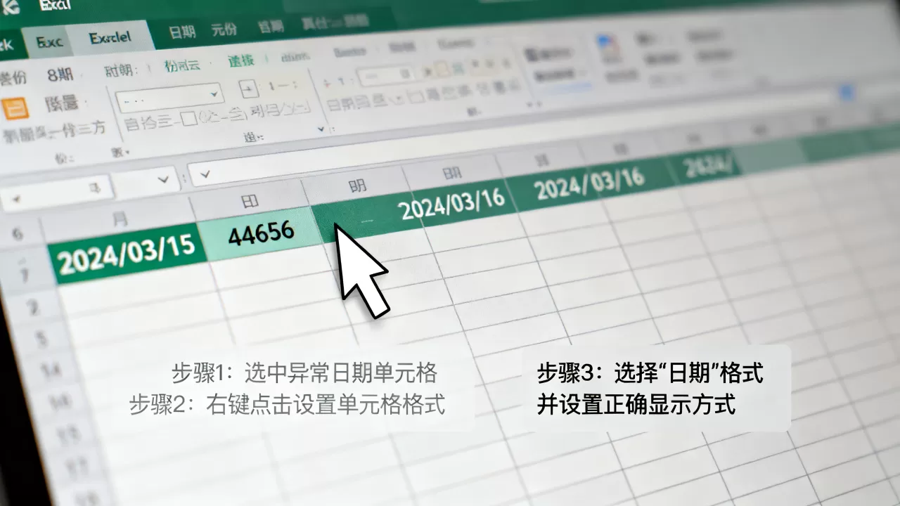 Excel年份显示异常怎么解决?如何设置日期格式 Excel年份显示异常怎么解决?如何设置日期格式