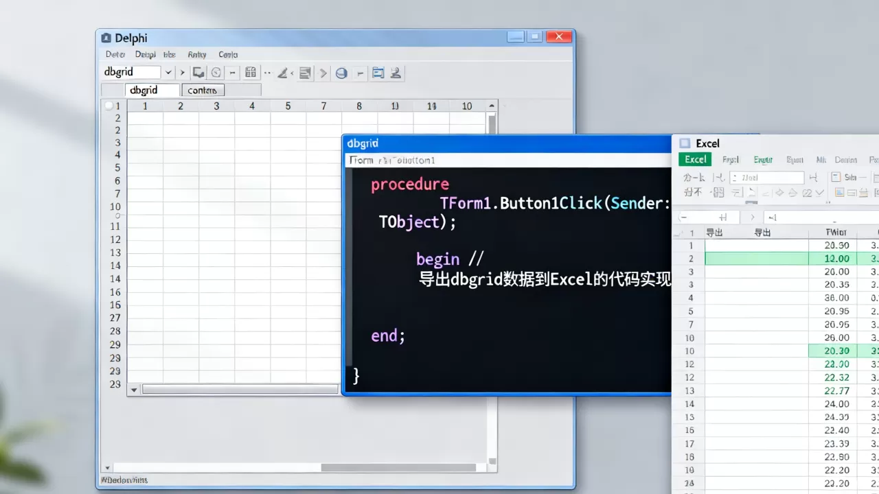 dbgrid导出excel怎么操作?delphi dbgrid导出excel代码 dbgrid导出excel怎么操作?delphi dbgrid导出excel代码