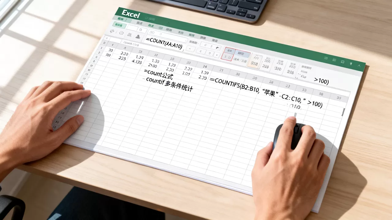 Excel count公式怎么用?excel countif函数多条件统计 Excel count公式怎么用?excel countif函数多条件统计
