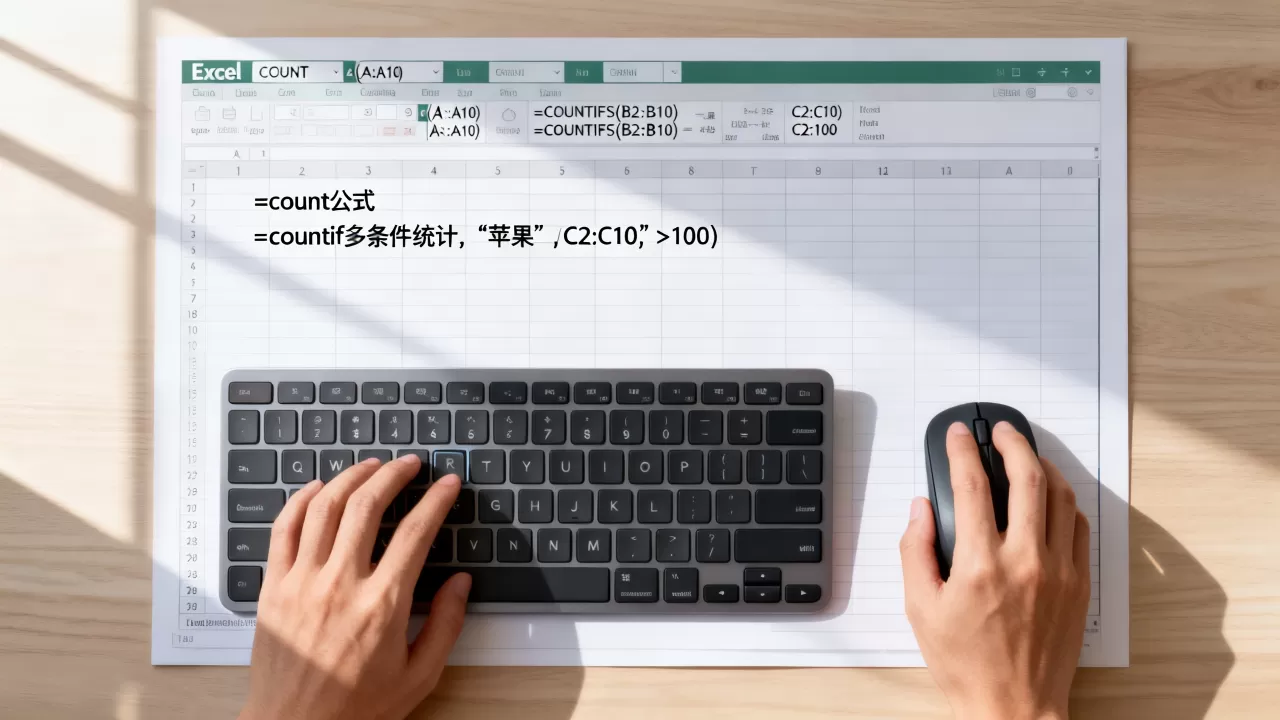 Excel count公式怎么用?excel countif函数多条件统计 Excel count公式怎么用?excel countif函数多条件统计