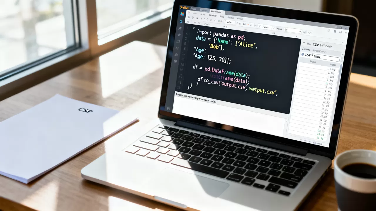Python数据如何转CSV格式？python tocsv代码示例