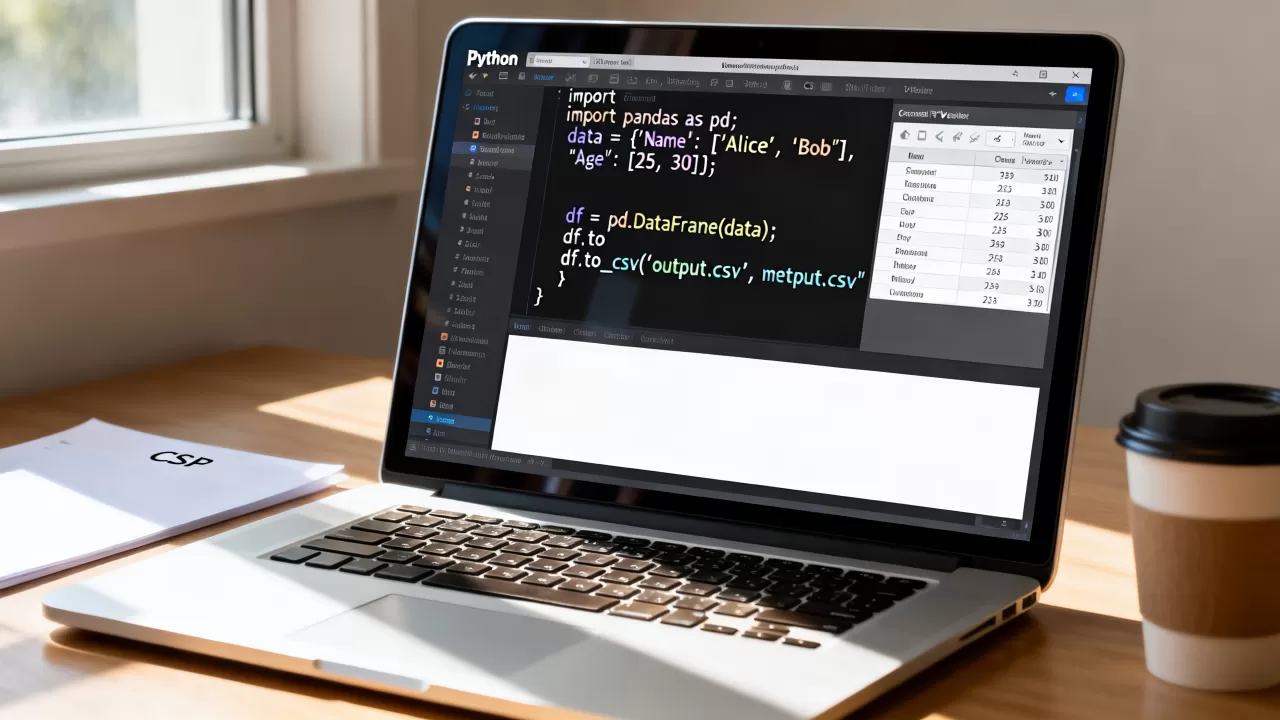 Python数据如何转CSV格式？python tocsv代码示例