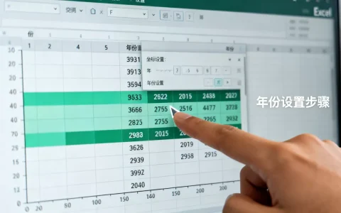 Excel图表年份怎么设置？如何显示完整年份