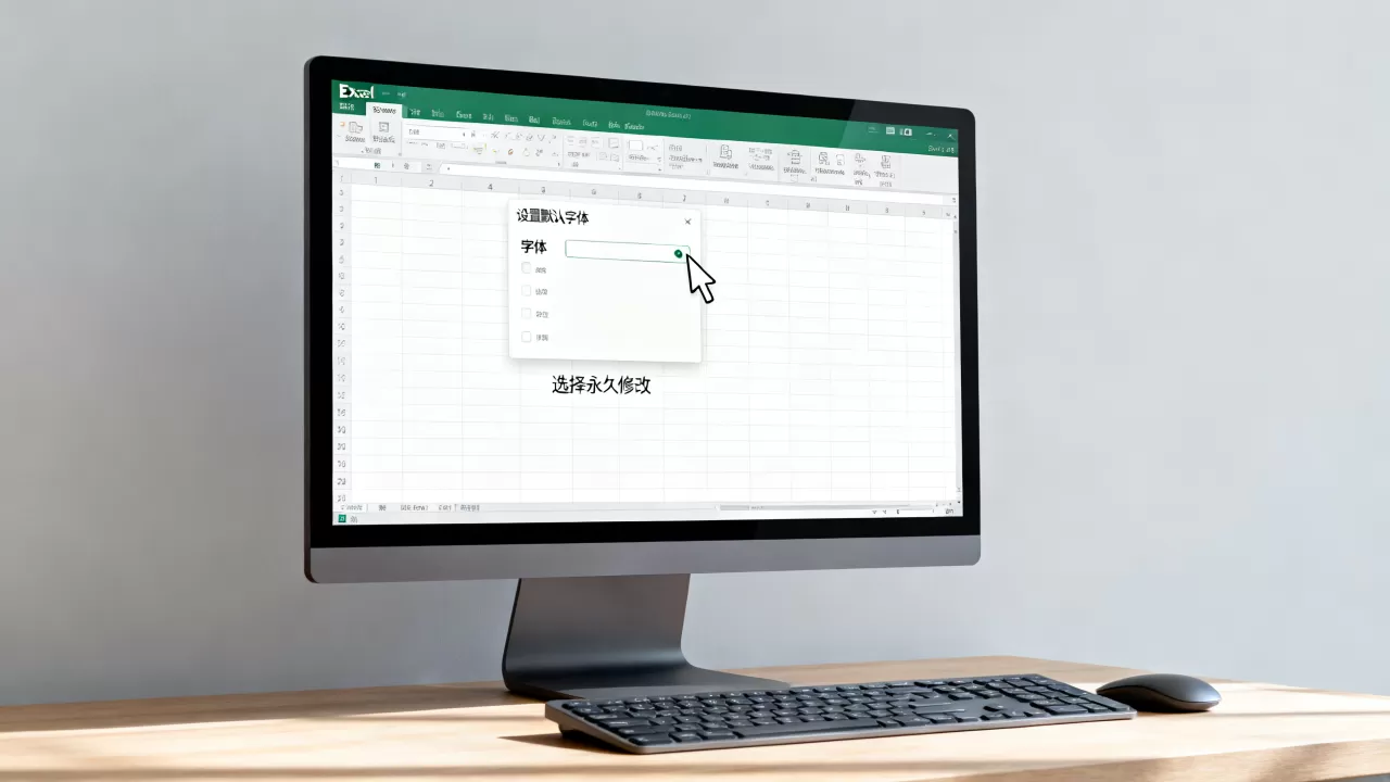 Excel固定字体怎么设置?如何永久修改默认字体 Excel固定字体怎么设置?如何永久修改默认字体