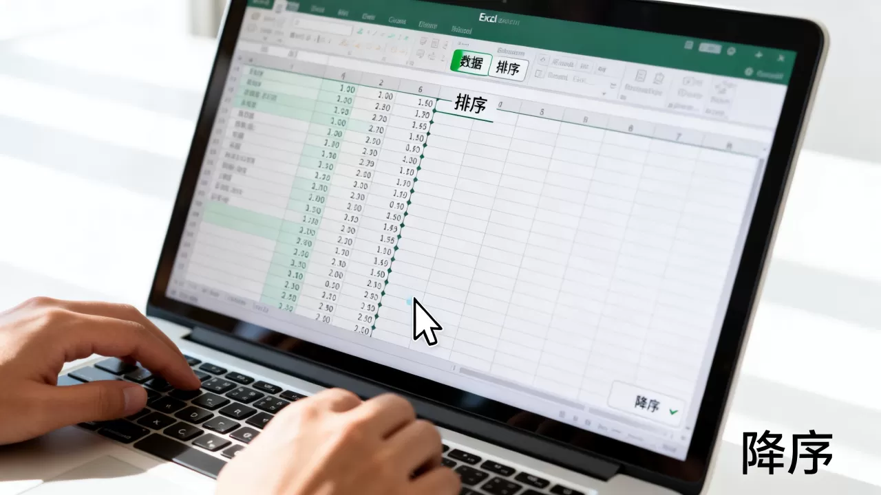 Excel数字怎么降序排列？excel表格数据排序方法