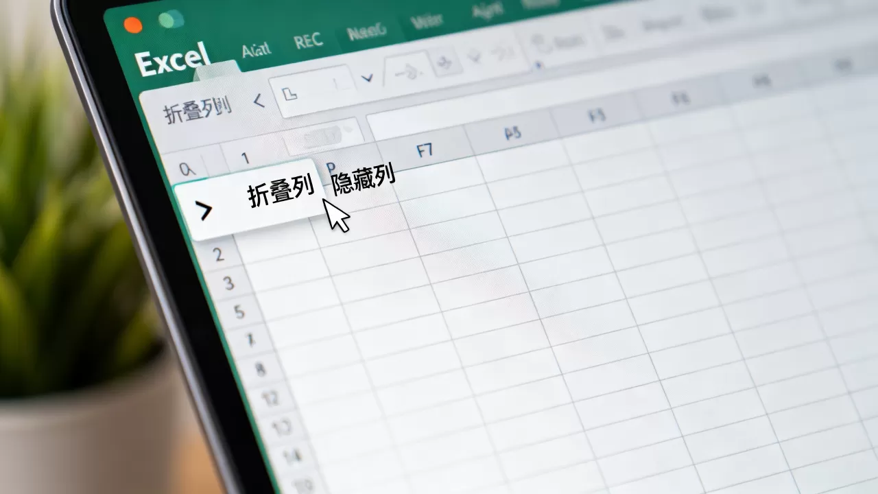 Excel列怎么折叠?excel表格隐藏列显示方法 Excel列怎么折叠?excel表格隐藏列显示方法