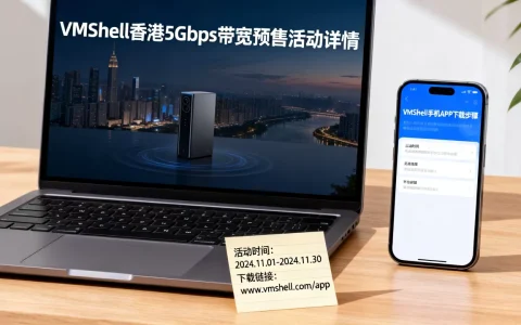 VmShell香港5Gbps带宽预售活动有哪些？VmShell手机APP怎么下载