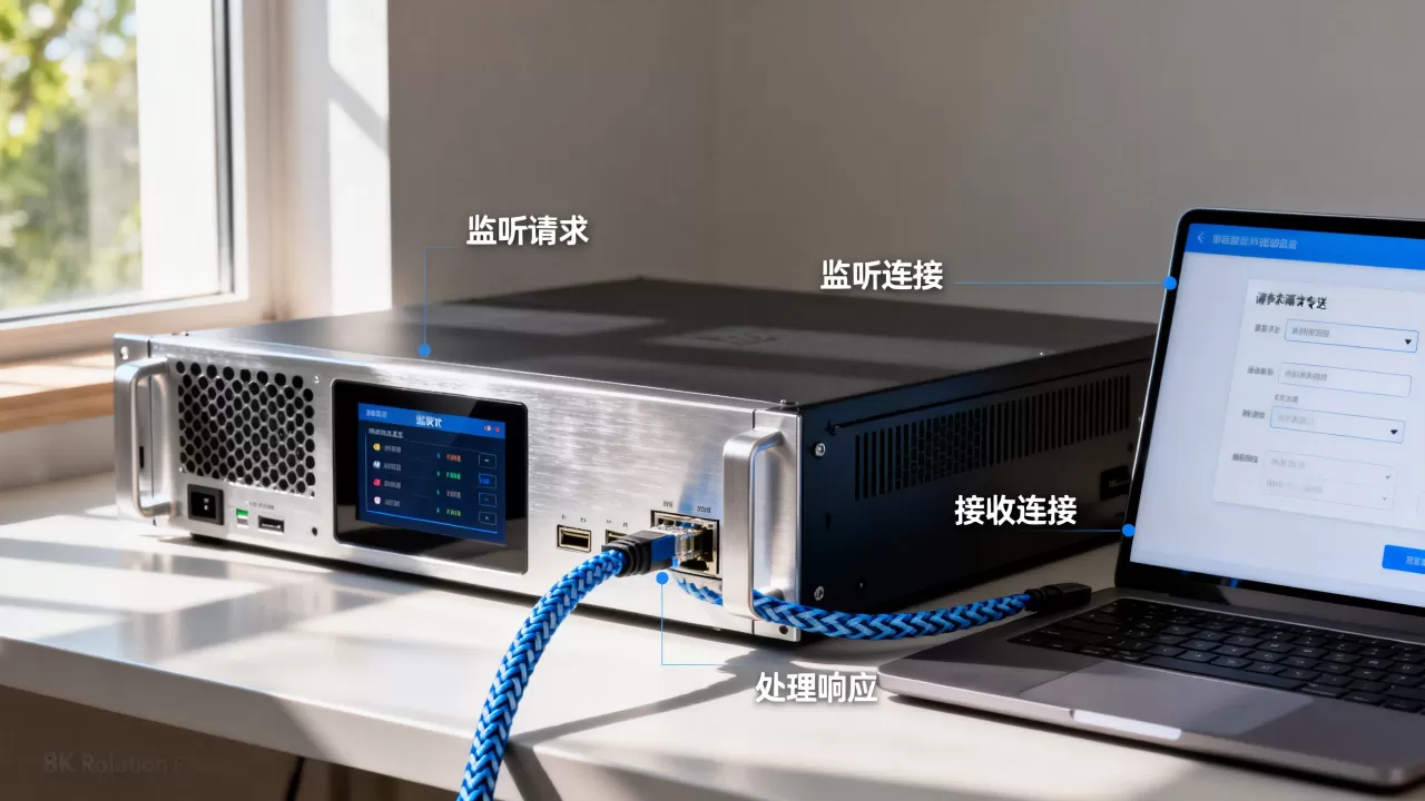 服务器如何监听客户端发起的请求？服务器监听客户端请求的具体流程