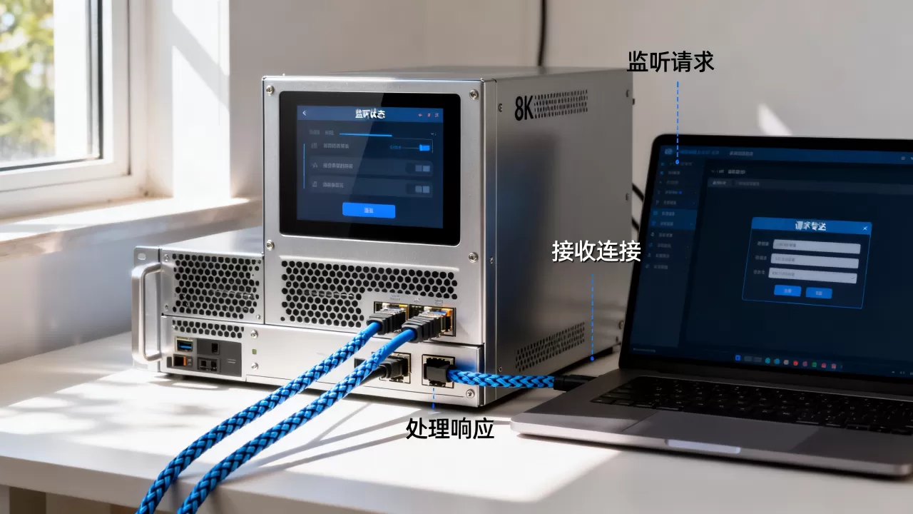 服务器如何监听客户端发起的请求？服务器监听客户端请求的具体流程