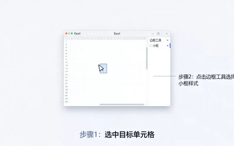 Excel小框怎么画？excel表格怎么画小框