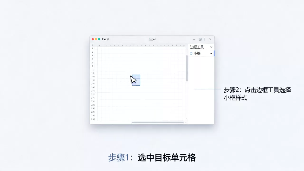 Excel小框怎么画？excel表格怎么画小框