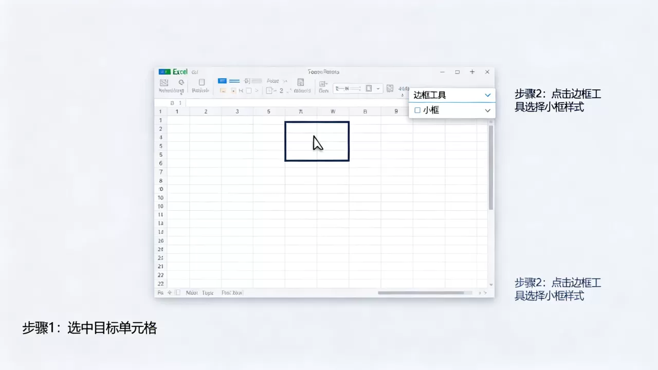 Excel小框怎么画？excel表格怎么画小框