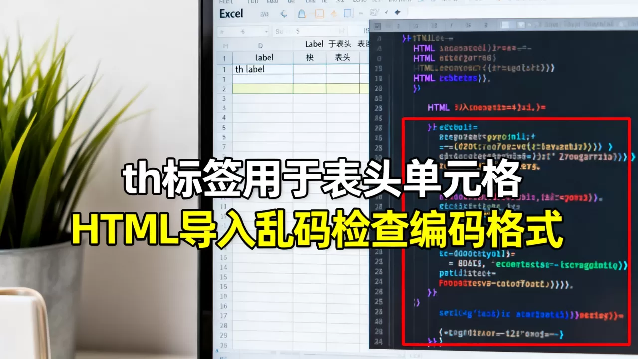 Excel中th标签怎么用?excel表格导入html代码乱码怎么解决 Excel中th标签怎么用?excel表格导入html代码乱码怎么解决