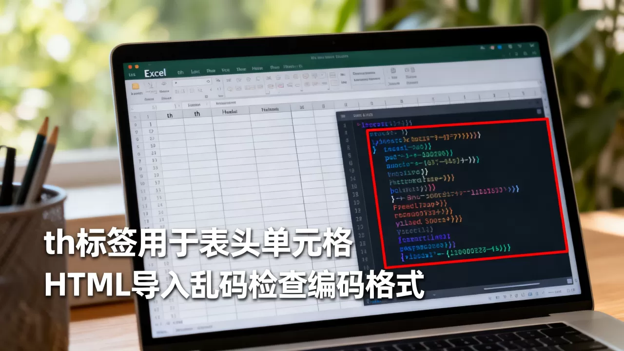 Excel中th标签怎么用?excel表格导入html代码乱码怎么解决 Excel中th标签怎么用?excel表格导入html代码乱码怎么解决