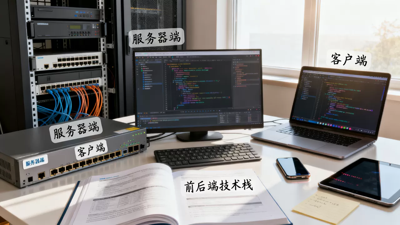 服务器端与客户端开发区别是什么？前后端开发技术栈有哪些