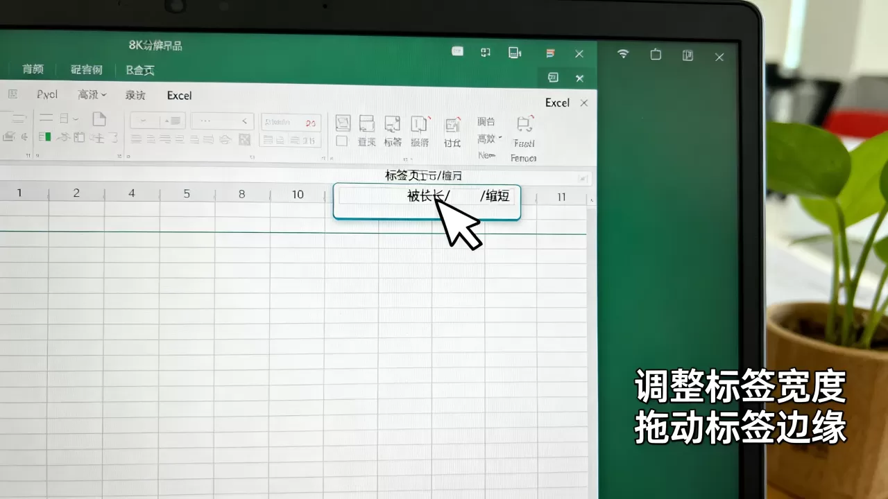 Excel标签大小怎么调?excel表格标签页宽度设置 Excel标签大小怎么调?excel表格标签页宽度设置