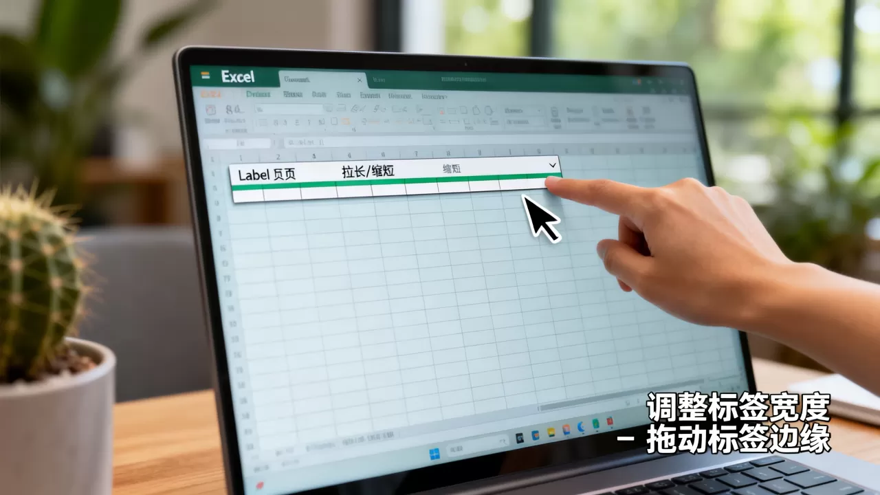 Excel标签大小怎么调?excel表格标签页宽度设置 Excel标签大小怎么调?excel表格标签页宽度设置
