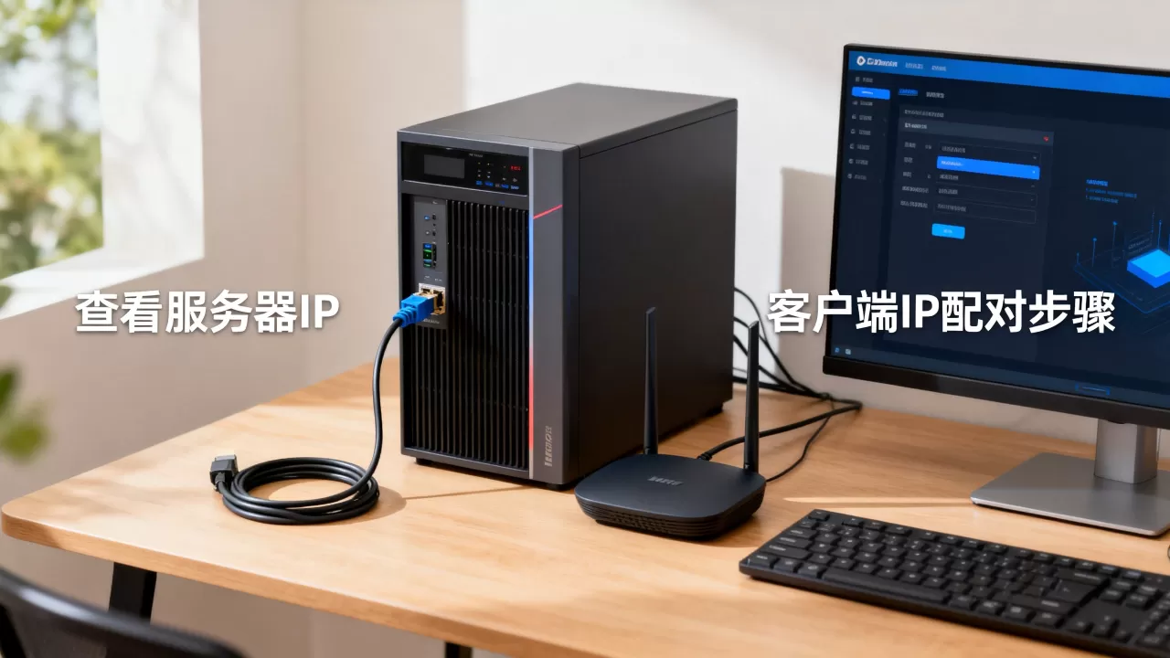 如何查看服务器ip和客户端ip的匹配？服务器ip和客户端ip怎么配对