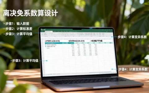 excel离散系数怎么算？excel计算变异系数的具体步骤