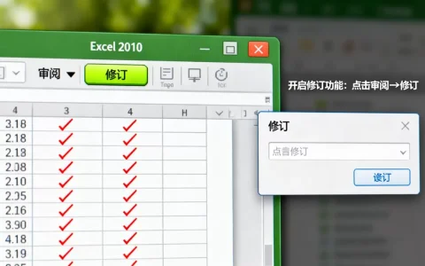 Excel 2010修订功能怎么开启？Excel 2010修订模式使用方法