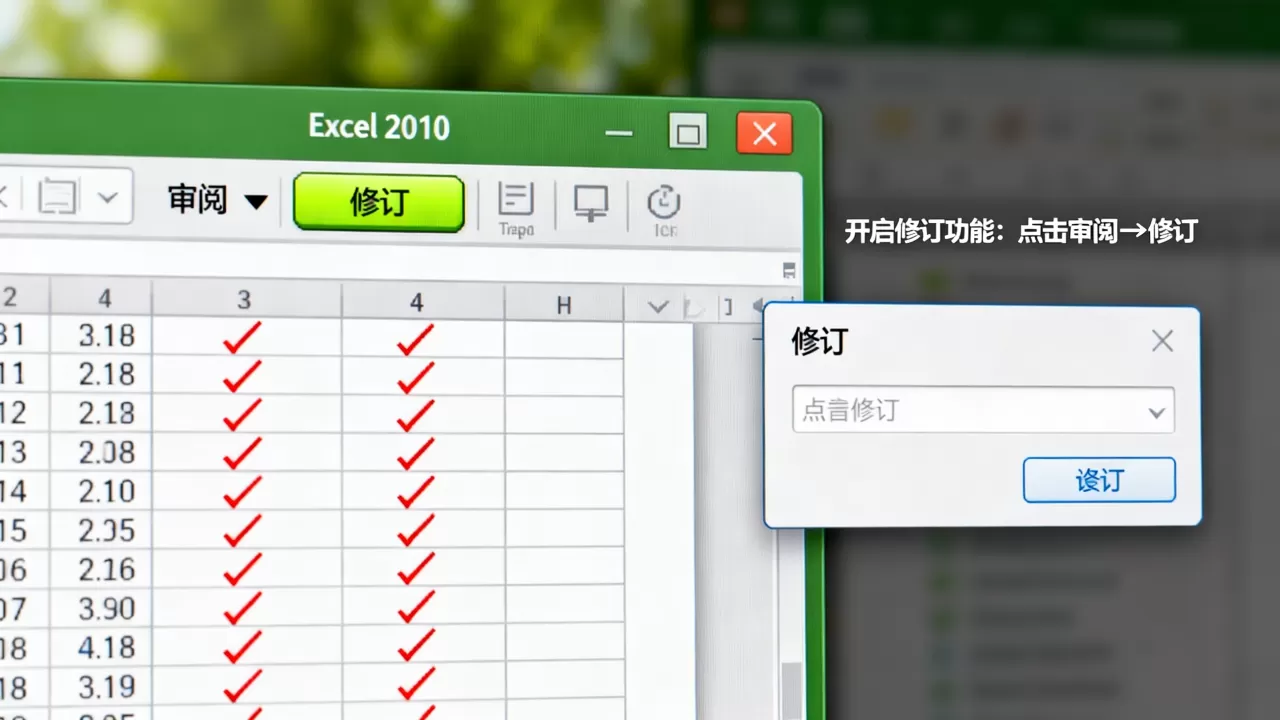 Excel 2010修订功能怎么开启?Excel 2010修订模式使用方法 Excel 2010修订功能怎么开启?Excel 2010修订模式使用方法