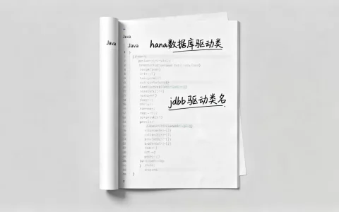 hana数据库驱动类是什么？hana数据库jdbc驱动类名