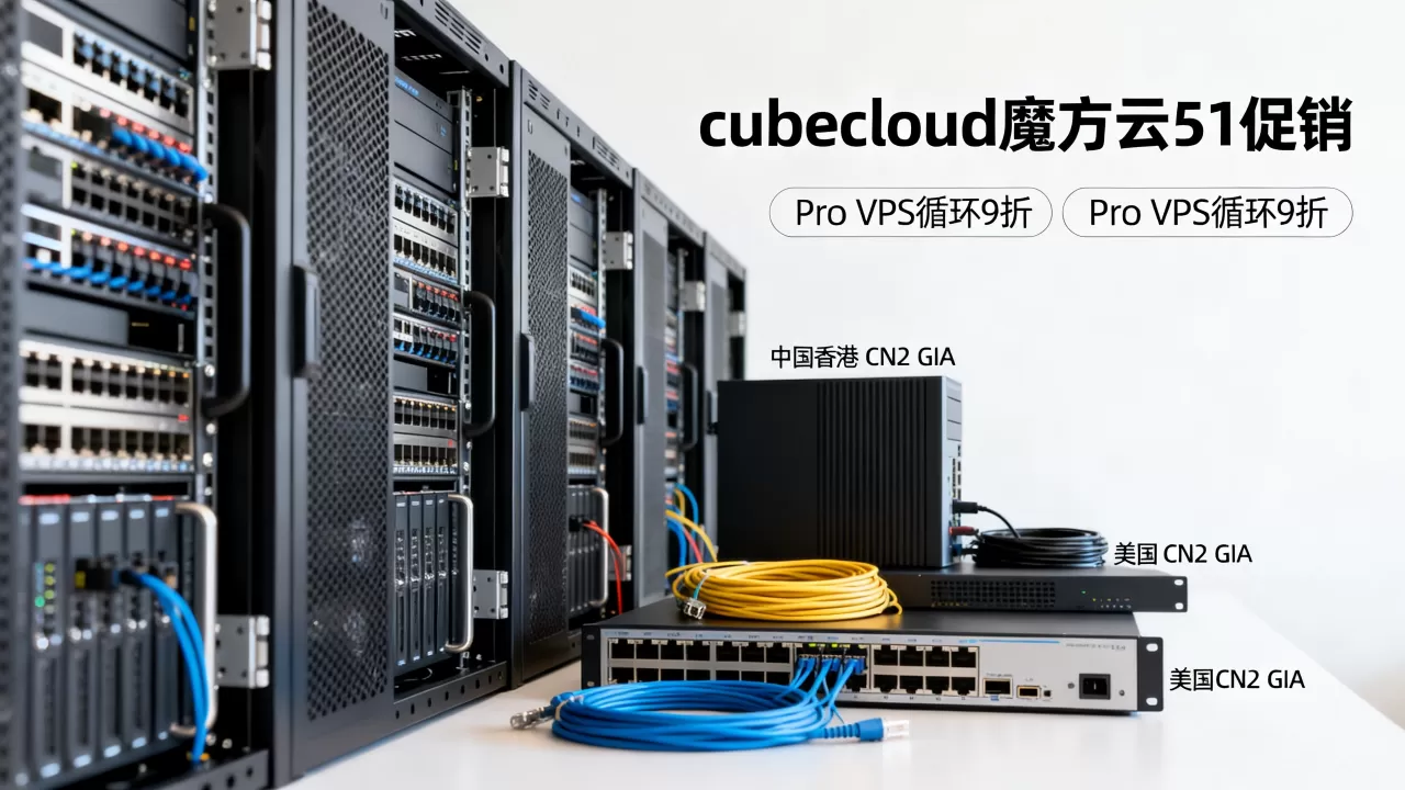cubecloud魔方云51促销全场Pro VPS循环9折吗，中国香港CN2 GIA美国CN2 GIA怎么选