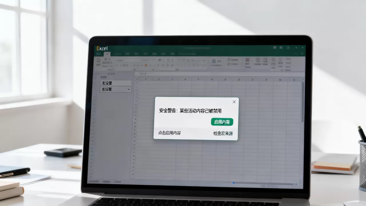 Excel提示启用内容怎么办?如何安全启用宏内容 Excel提示启用内容怎么办?如何安全启用宏内容