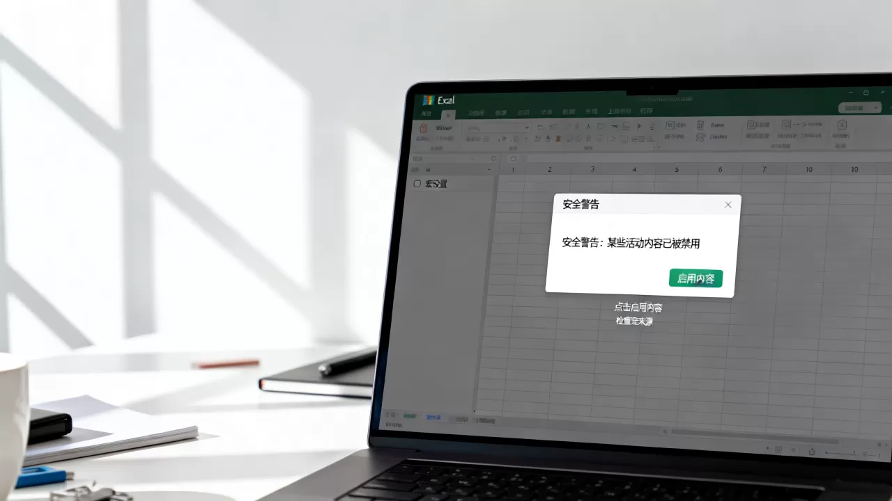 Excel提示启用内容怎么办?如何安全启用宏内容 Excel提示启用内容怎么办?如何安全启用宏内容