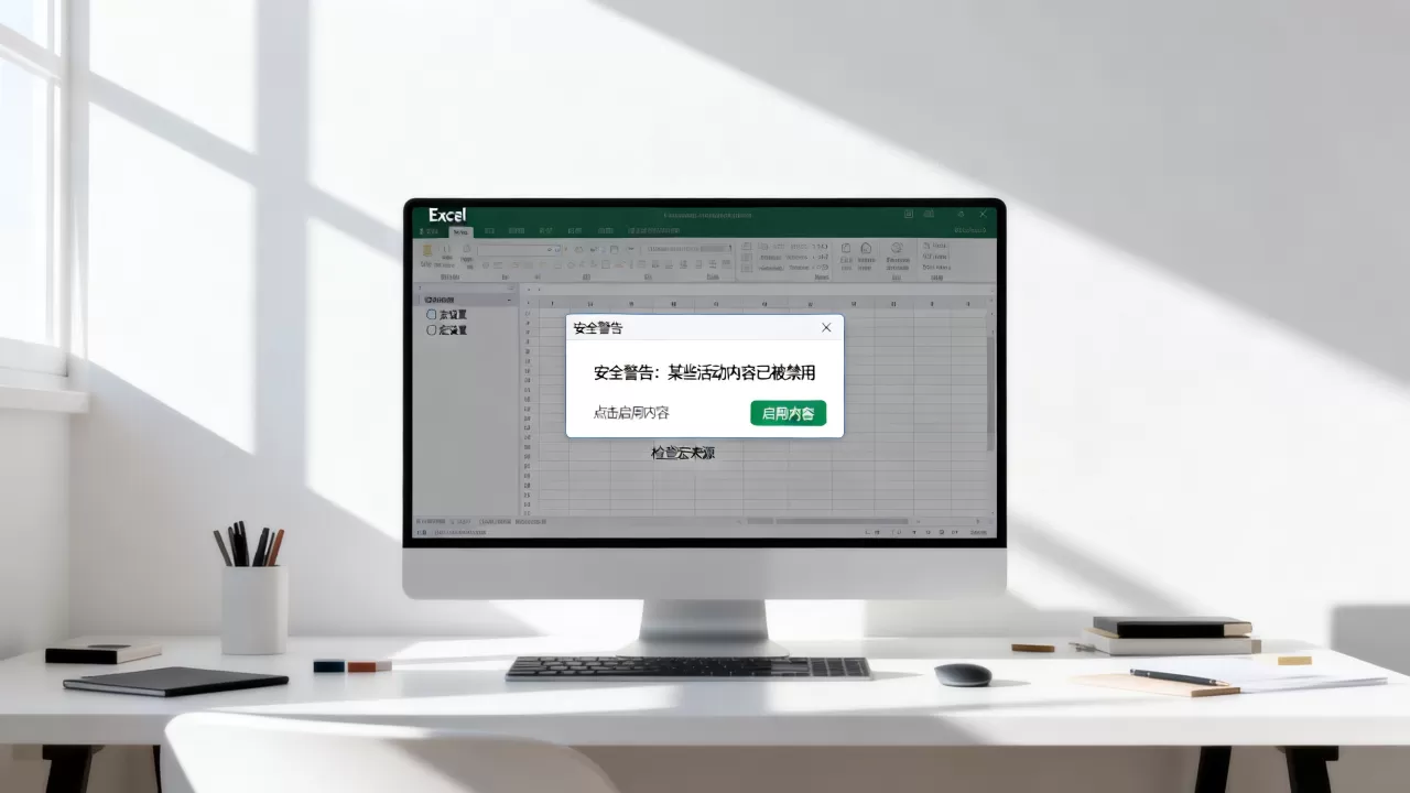 Excel提示启用内容怎么办?如何安全启用宏内容 Excel提示启用内容怎么办?如何安全启用宏内容