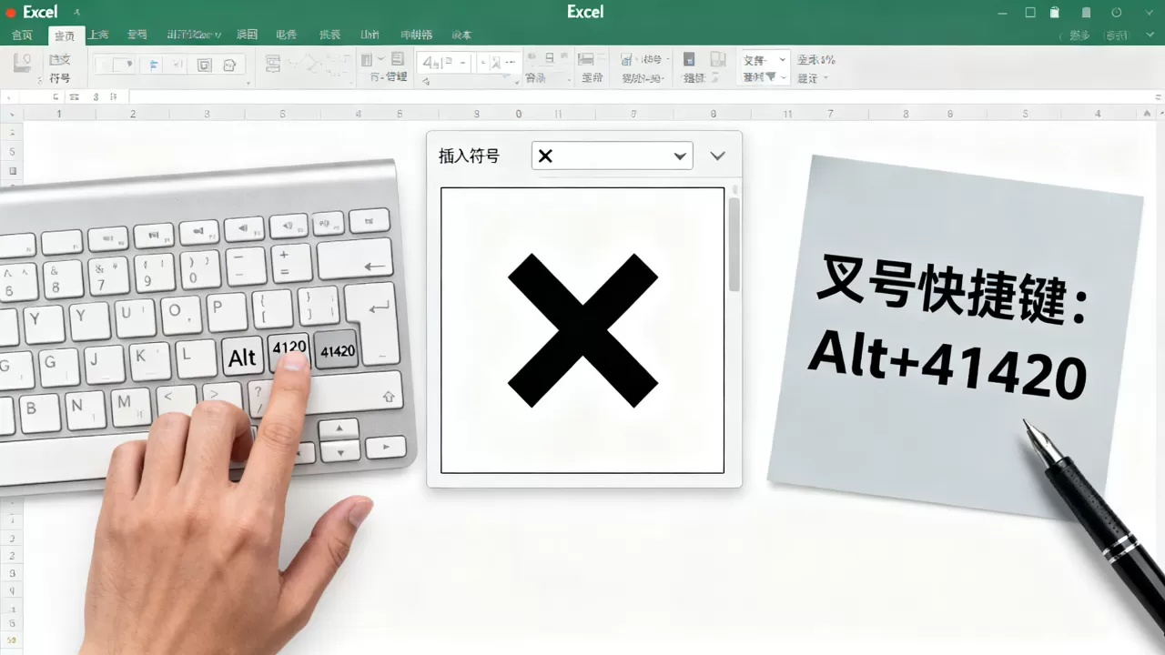 Excel符号叉怎么打?excel输入叉号快捷键 Excel符号叉怎么打?excel输入叉号快捷键
