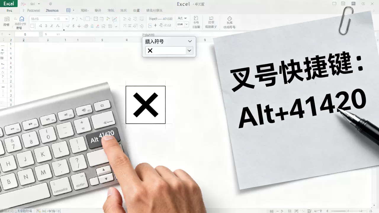 Excel符号叉怎么打?excel输入叉号快捷键 Excel符号叉怎么打?excel输入叉号快捷键