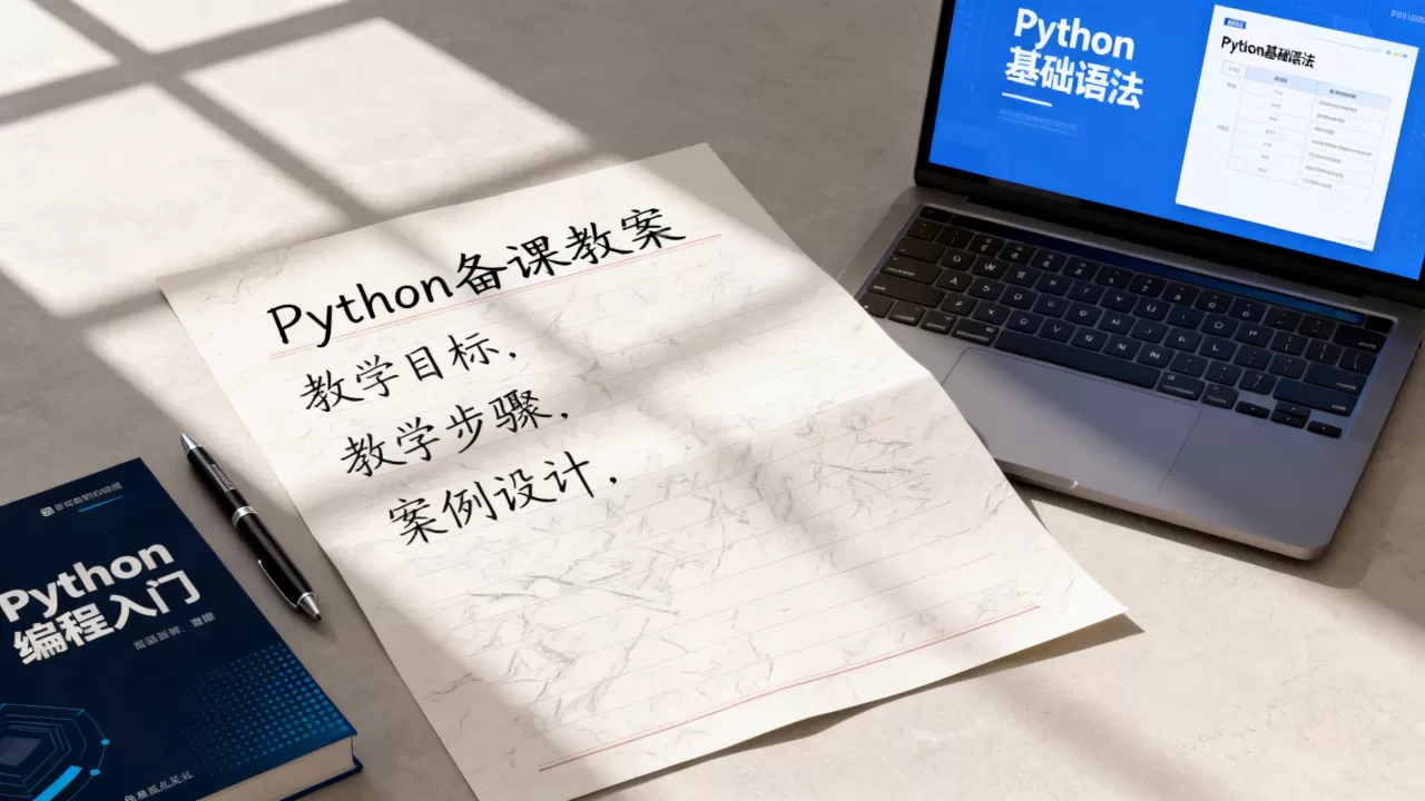 python备课怎么做？python备课教案模板