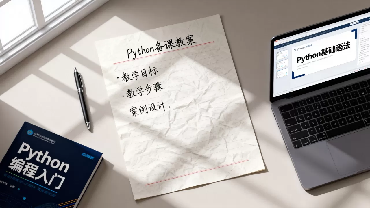 python备课怎么做？python备课教案模板