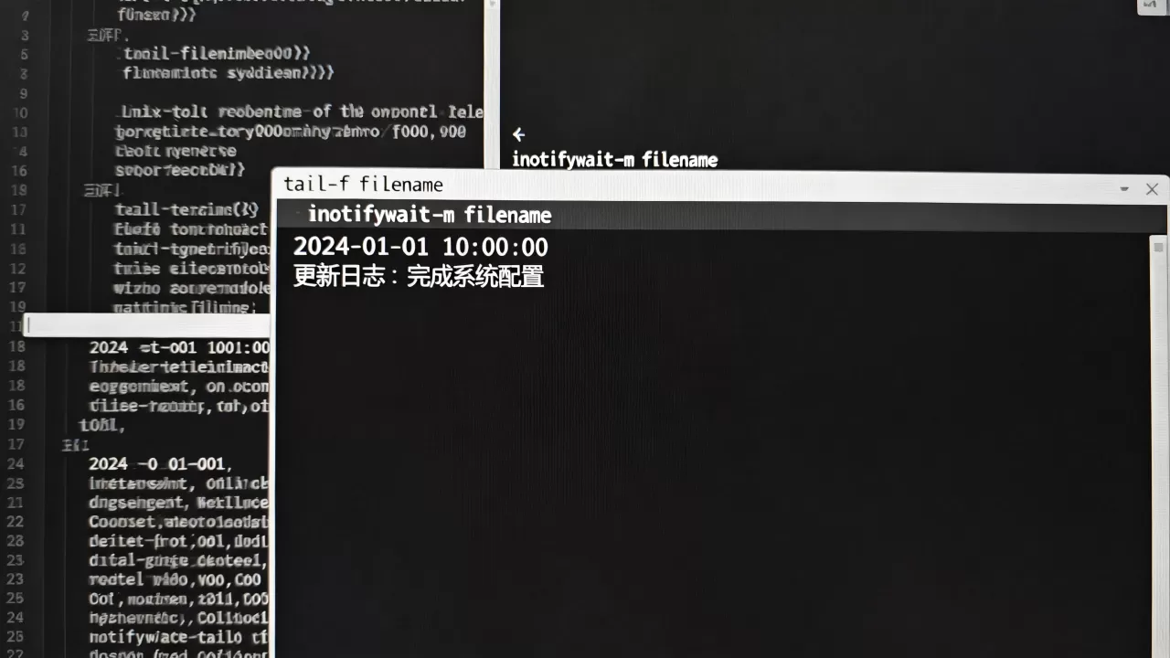 linux监视文件用什么命令？linux实时查看文件修改