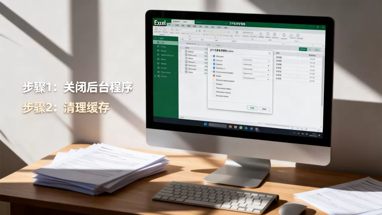 Excel运行太卡怎么办？电脑卡顿怎么解决