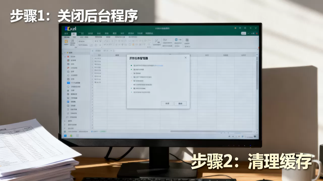 Excel运行太卡怎么办？电脑卡顿怎么解决