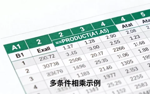 Excel中Product函数怎么用？product函数多条件相乘