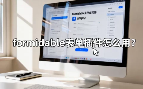 formidable是什么软件好用吗？formidable表单插件怎么用