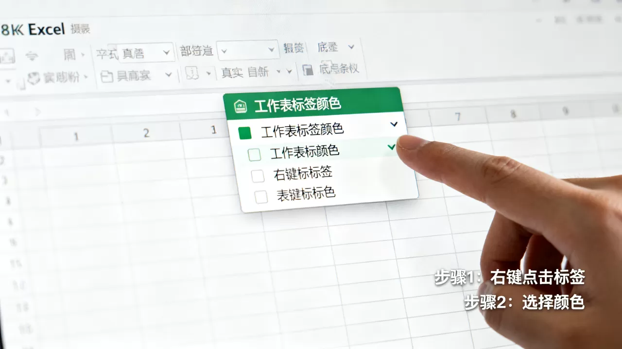 Excel标签位置在哪?如何修改Excel工作表标签颜色 Excel标签位置在哪?如何修改Excel工作表标签颜色