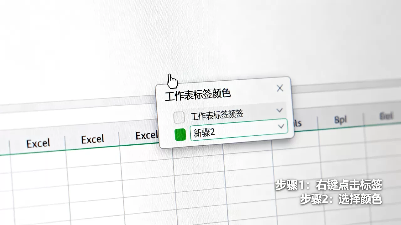 Excel标签位置在哪?如何修改Excel工作表标签颜色 Excel标签位置在哪?如何修改Excel工作表标签颜色