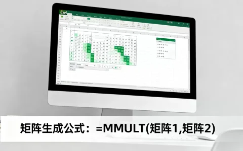 Excel矩阵怎么生成？Excel矩阵生成公式