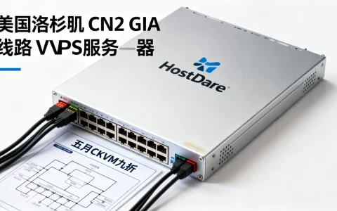 HostDare五月CKVM九折值得买吗？美国洛杉矶CN2 GIA线路VPS推荐