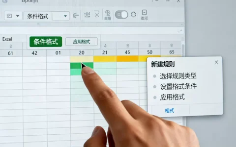 Excel新建规则怎么操作？excel条件格式新建规则详细步骤