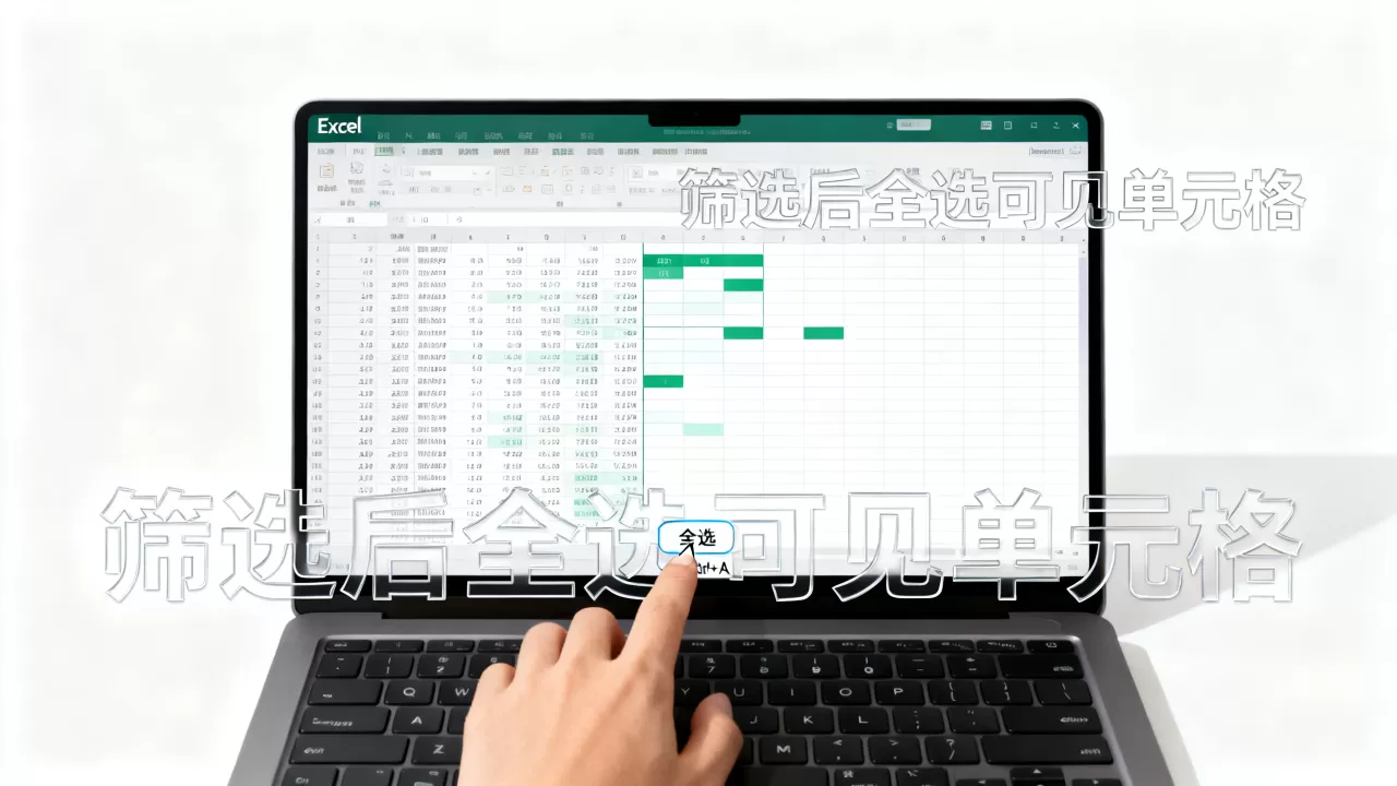 Excel筛选如何全选？excel筛选数据后全选所有可见单元格