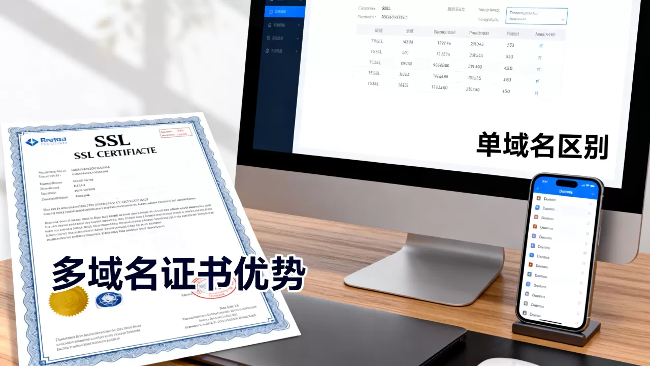 SSL证书多域名证书优势是什么?多域名证书和单域名区别 SSL证书多域名证书优势是什么?多域名证书和单域名区别
