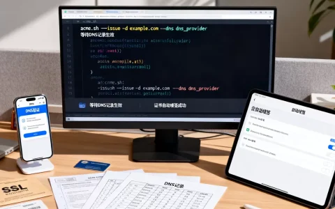 acme.sh DNS验证SSL证书怎么操作？acme.sh自动续签证书教程