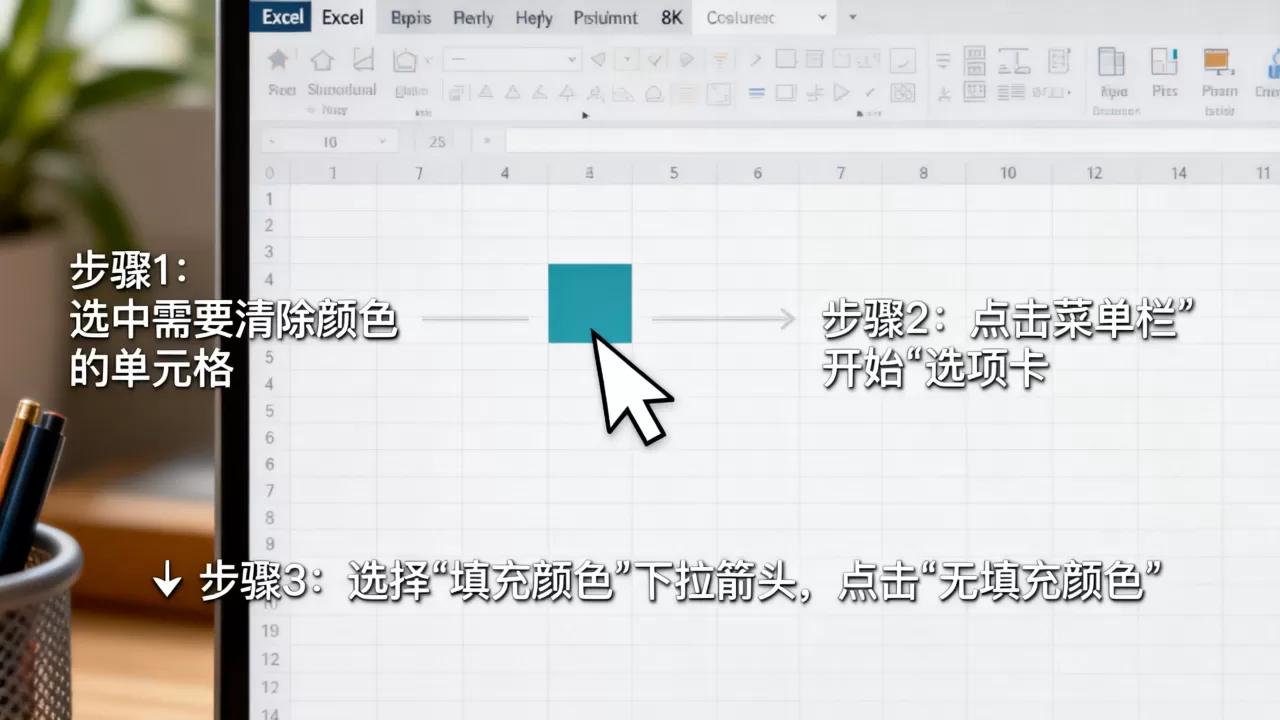 Excel怎么去掉颜色?如何批量清除单元格填充色 Excel怎么去掉颜色?如何批量清除单元格填充色