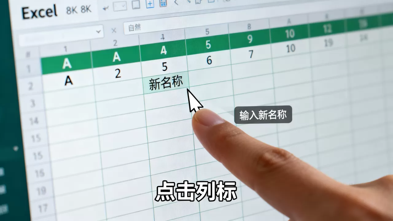 Excel列名怎么改?Excel表格列号字母怎么变 Excel列名怎么改?Excel表格列号字母怎么变